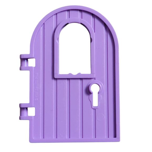 LEGO Door Medium Lavender Wooden Keyhole Rounded 64390 6458987 Replacement Parts - Picture 1 of 2